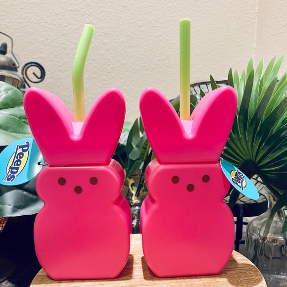 Pink Peeps Easter ZAK! Tumbler Cups with Straw Set of 2- Target - Picture 10 of 10
